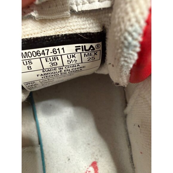 Fila Disrupter 2 Womens Red & White Polka Dot Chunky Sneakers EU 39 / US 8 Read - Picture 5 of 14